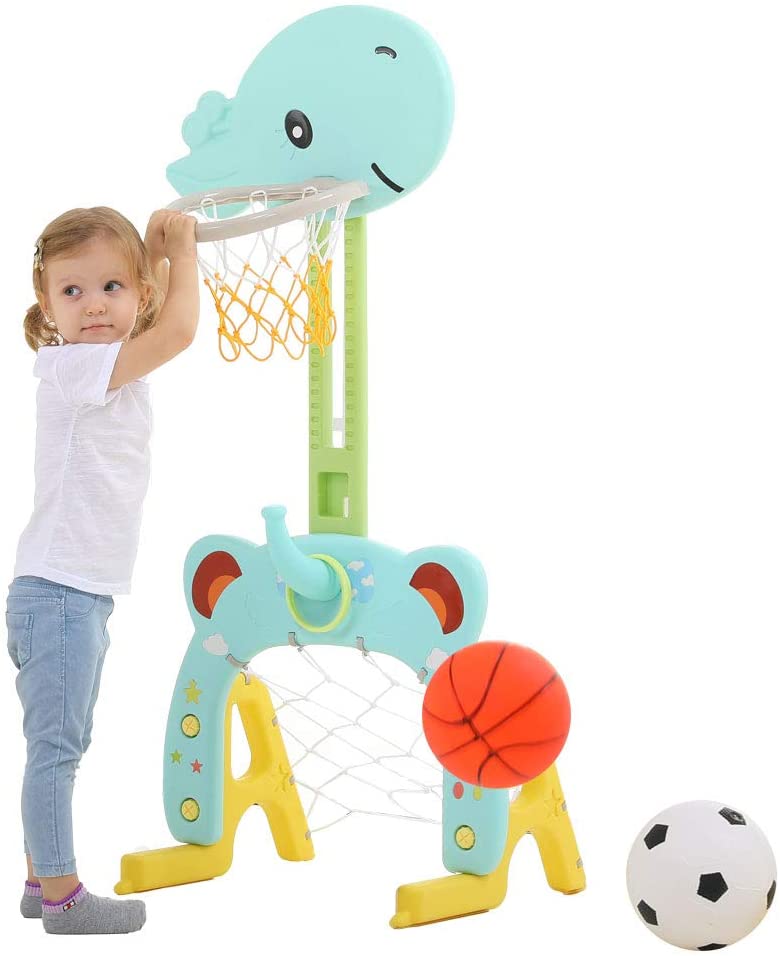 Arkmiido Basketball Hoop Set, 3-in1 Sports