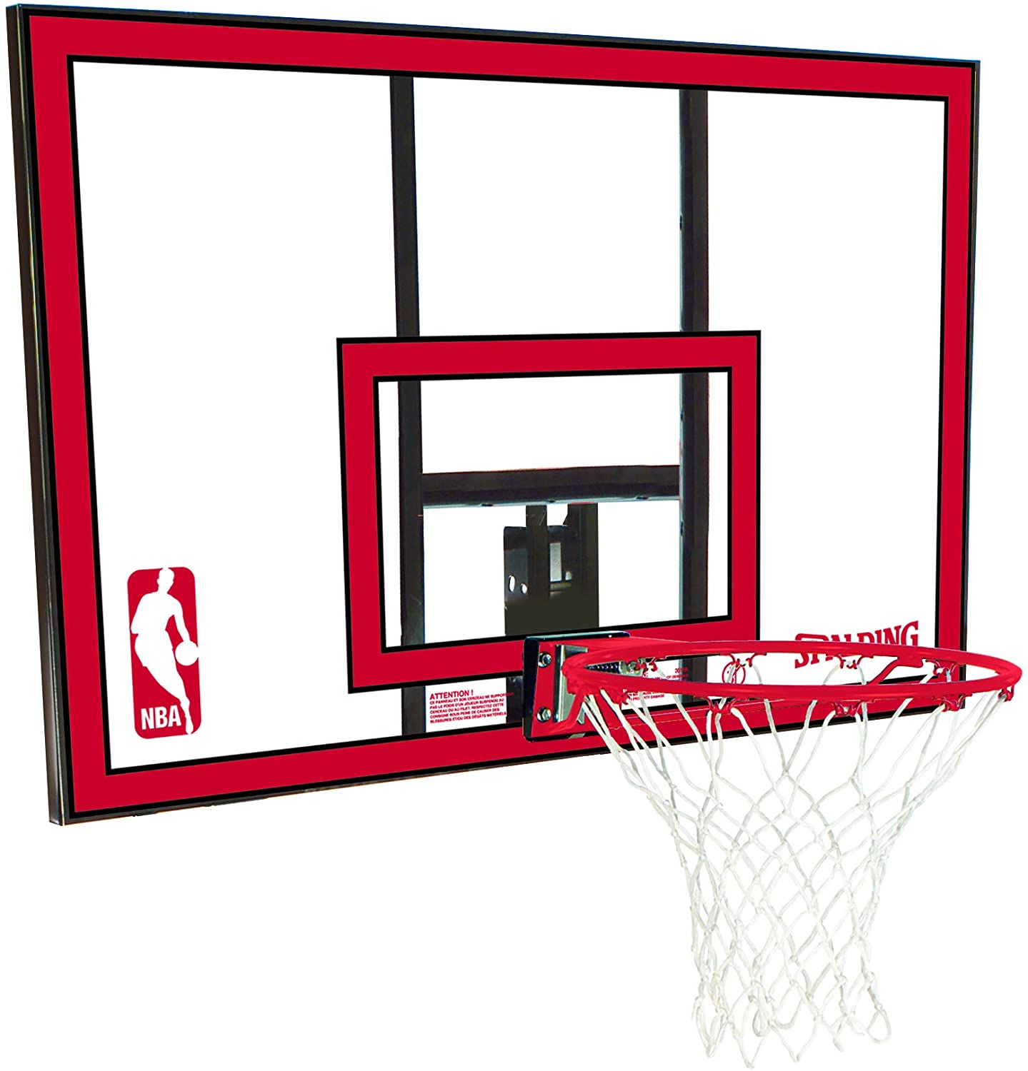 Spalding 79351 Polycarbonate Basketball Backboard & Rim Combo